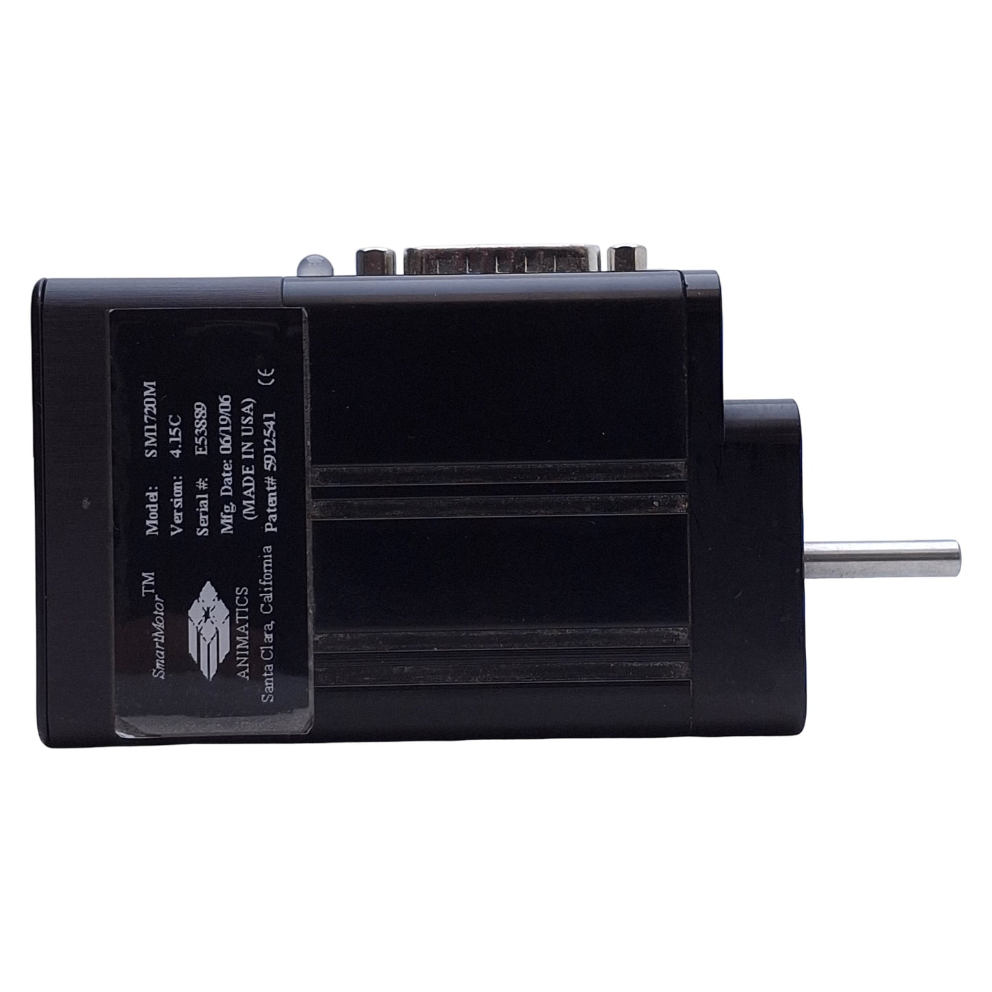Used Animatics SM1720M Smart Motor 0.15HP, 35oz-in Torque, 8,700RPM, 20-48VDC