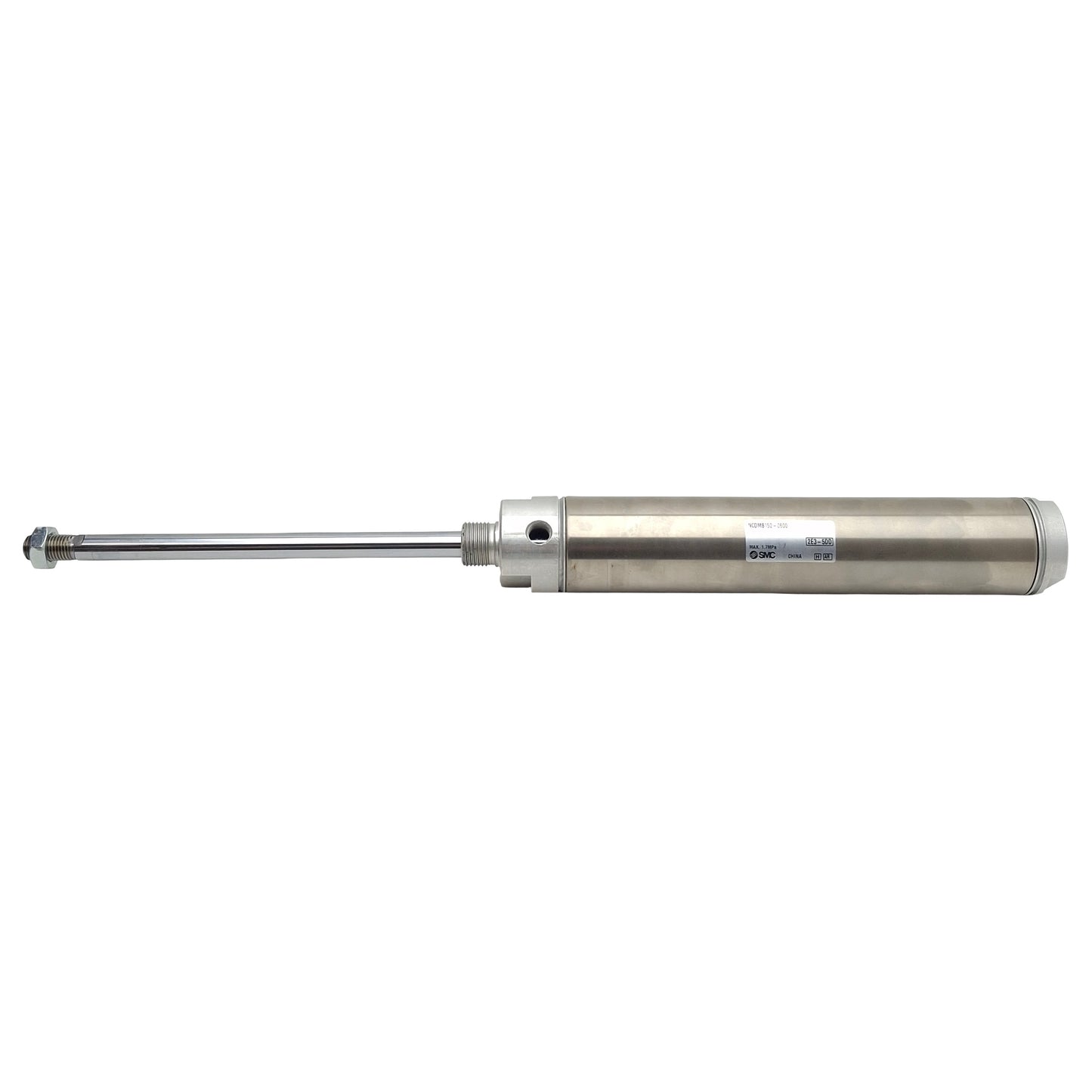 Used SMC NCDMB150-0600 Pneumatic Cylinder ø1-1/2in Bore, 6in Stroke, 1/8in NPT 1.7MPa
