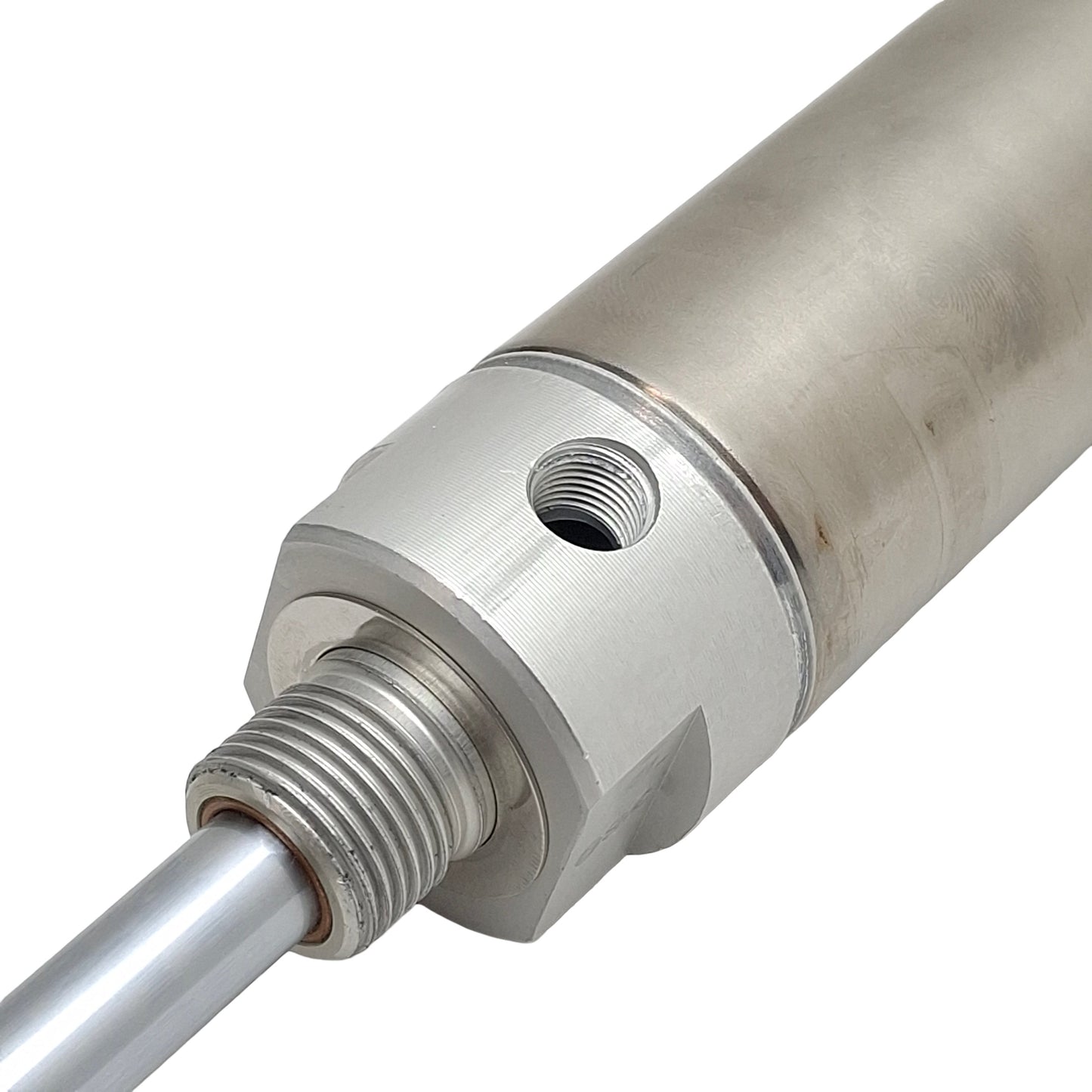Used SMC NCDMB150-0600 Pneumatic Cylinder ø1-1/2in Bore, 6in Stroke, 1/8in NPT 1.7MPa