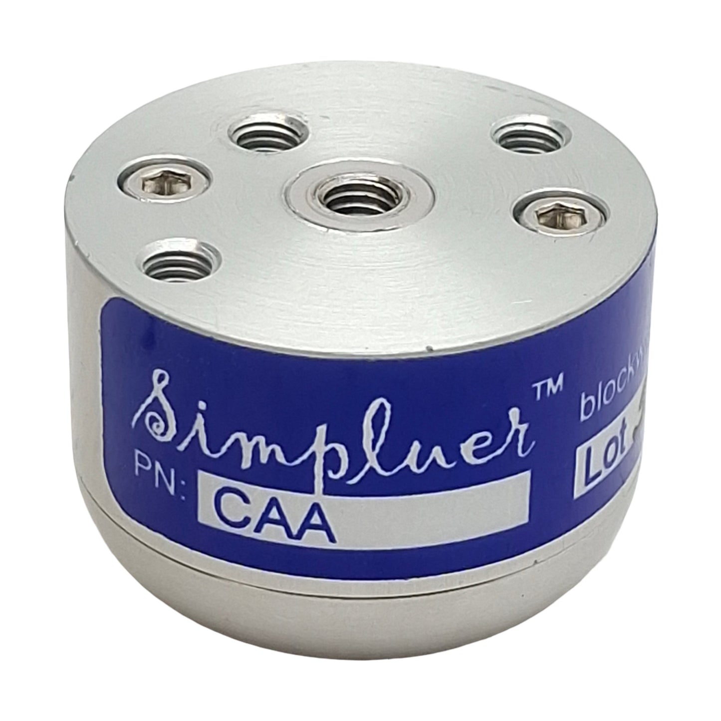 Used Blockwise CAA Simpluer Panel-Mount Luer Fitting Quick Connector, #10-32, 80psi