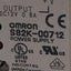 Used Omron S82K-00712 Power Supply, 100-240VAC In, 0.6A 12VDC Out, DIN Rail