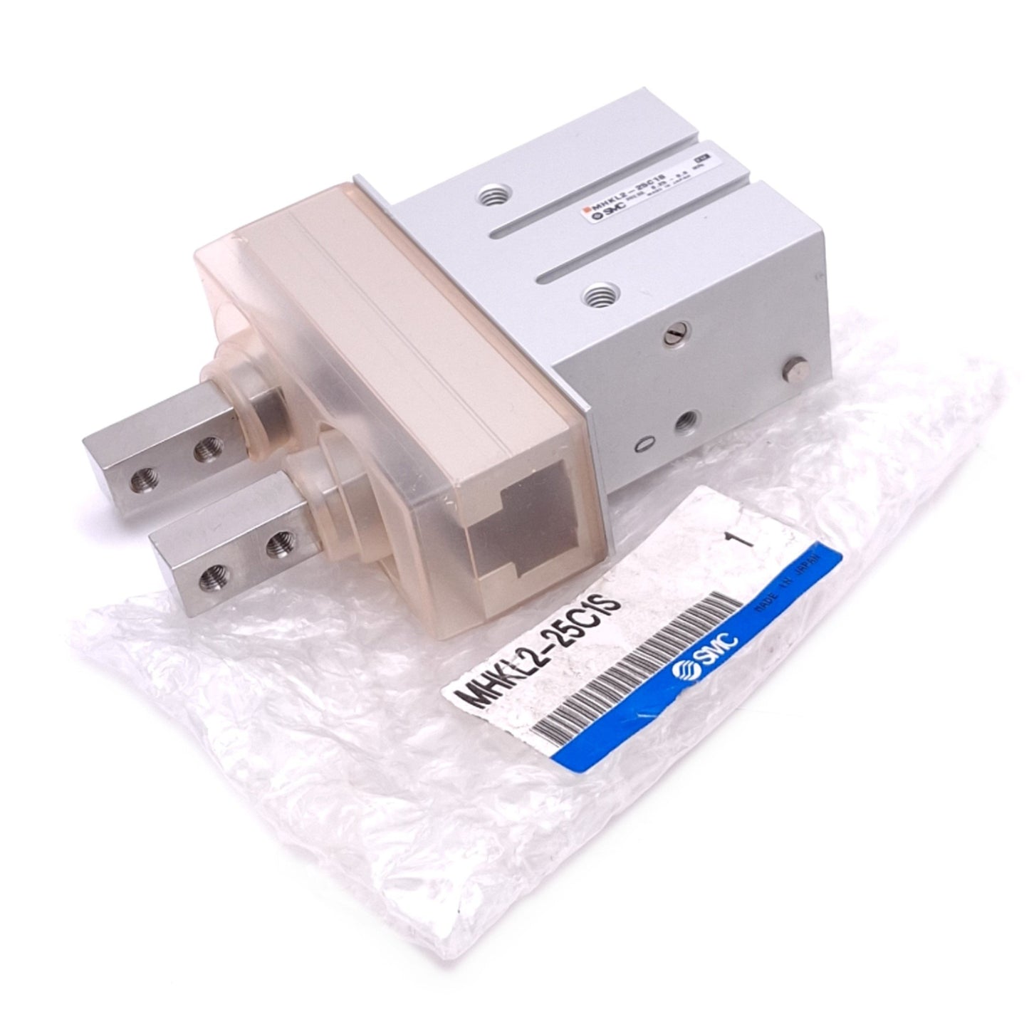 New SMC MHKL2-25C1S Wedge Cam Gripper, Single Acting NC, 25mm Bore, 22mm Stroke