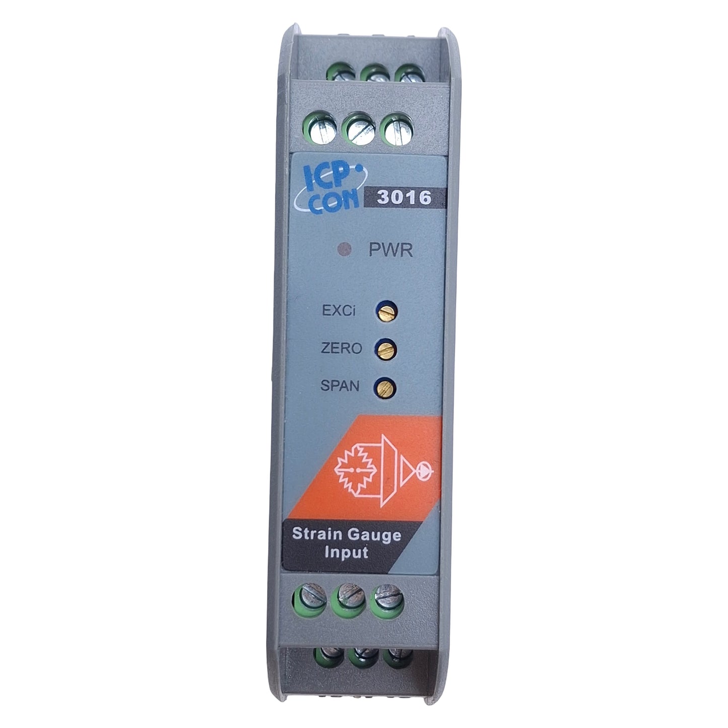 Used ICP CON SG-3016 Strain Gauge Input Module 10-30VDC Supply, DIN Rail Mount