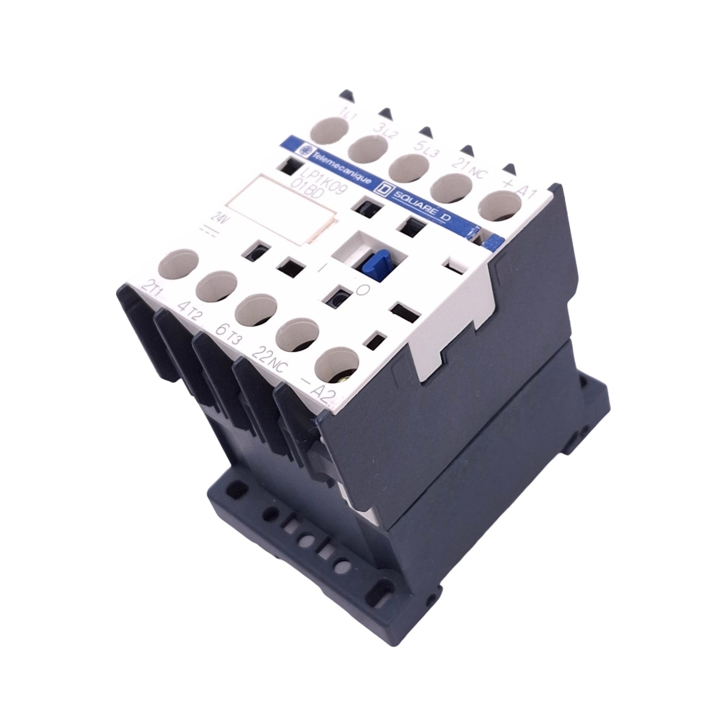 New – Open box Telemecanique LP1K0901BD Contactor, 3-Pole NO, 1NC Aux, 9A 4kW Max, 24VDC Coil