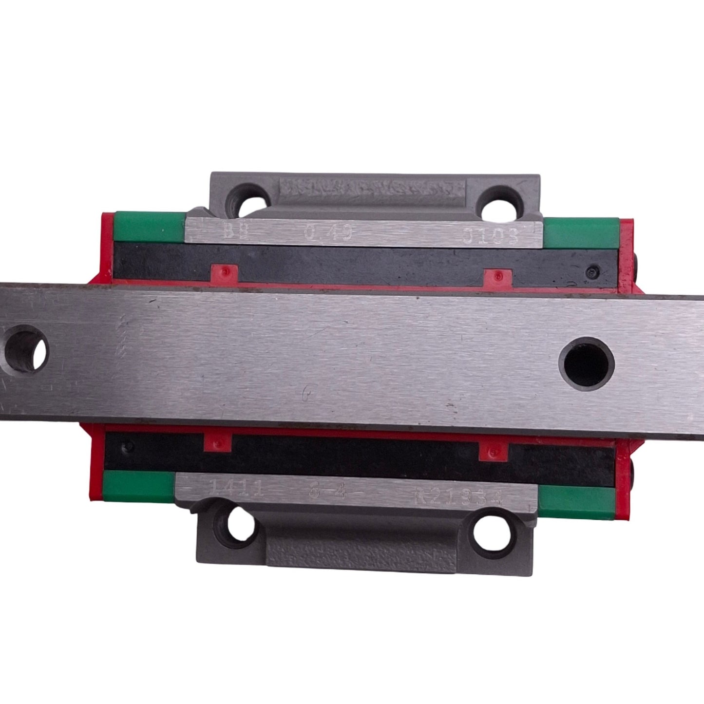 Used Hiwin HGW15 Linear Guideway w/ 15x220mm Rail, 61.4x47x24mm Block, 23.47kN Max