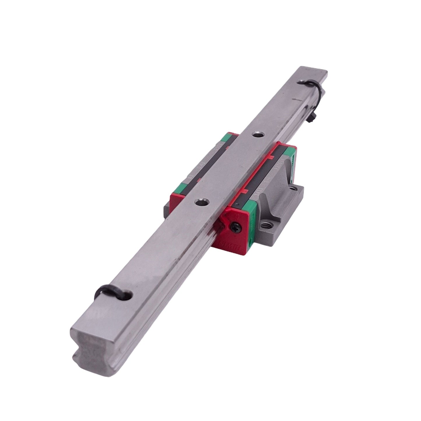 Used Hiwin HGW15 Linear Guideway w/ 15x220mm Rail, 61.4x47x24mm Block, 23.47kN Max