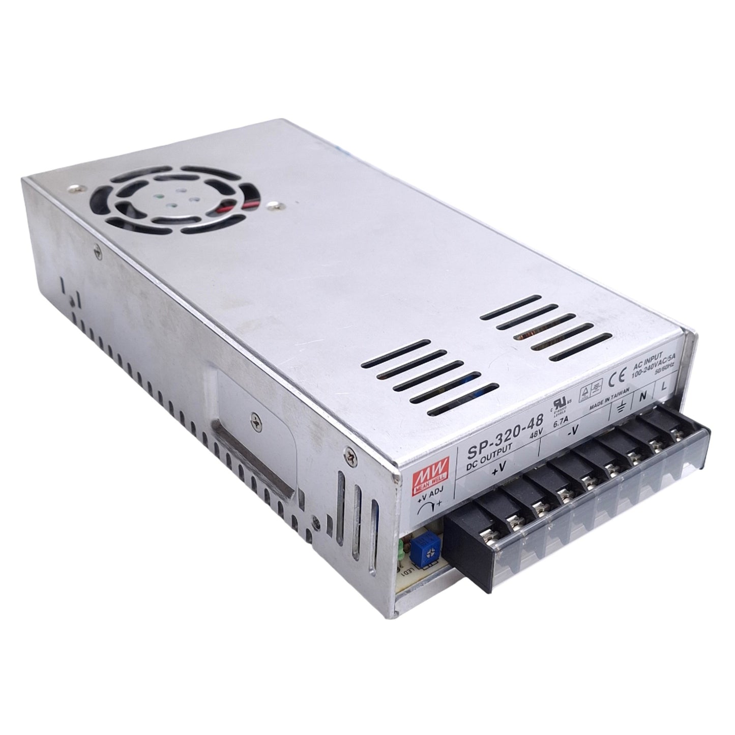 Used Mean Well SP-320-48 Power Supply, 100-240VAC 5A Input, 48VDC 6.7A Out, 320W