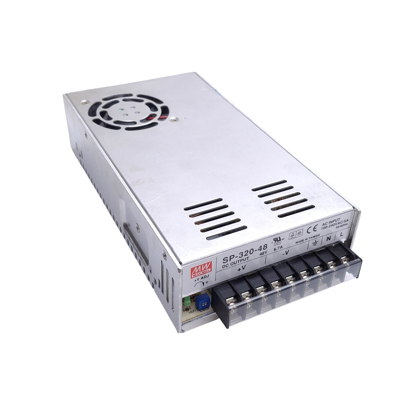 Used Mean Well SP-320-48 Power Supply, 100-240VAC 5A Input, 48VDC 6.7A Out, 320W