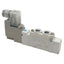 Used SMC SY5120-5DZ-01T-F2 Solenoid Valve, 5/2-Way, 1/8" NPT, 0.15-0.7MPa, 24VDC Coil