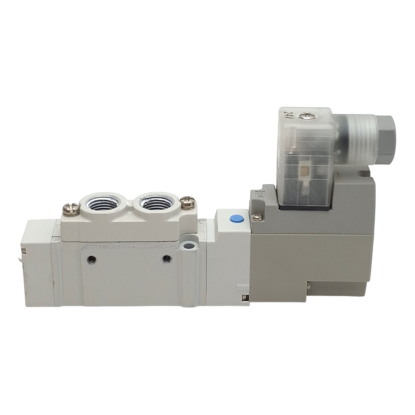 Used SMC SY5120-5DZ-01T-F2 Solenoid Valve, 5/2-Way, 1/8" NPT, 0.15-0.7MPa, 24VDC Coil