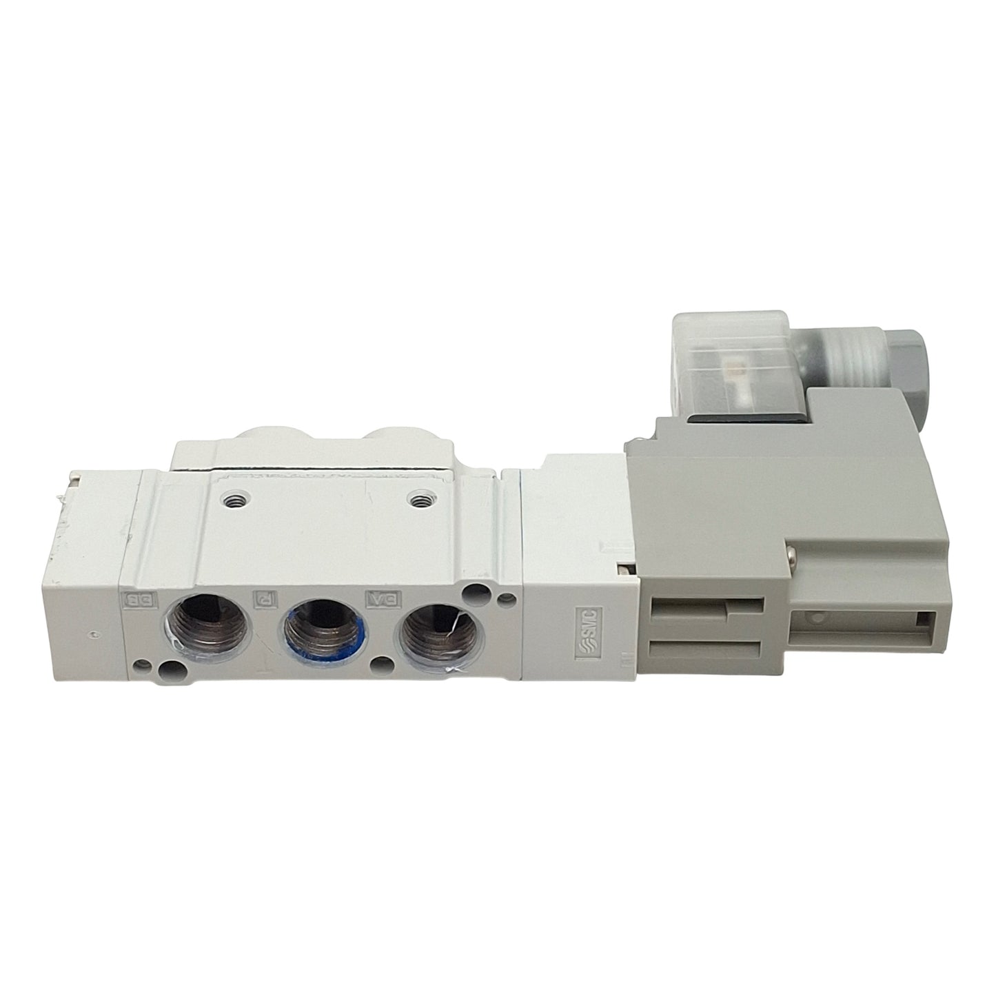 Used SMC SY5120-5DZ-01T-F2 Solenoid Valve, 5/2-Way, 1/8" NPT, 0.15-0.7MPa, 24VDC Coil