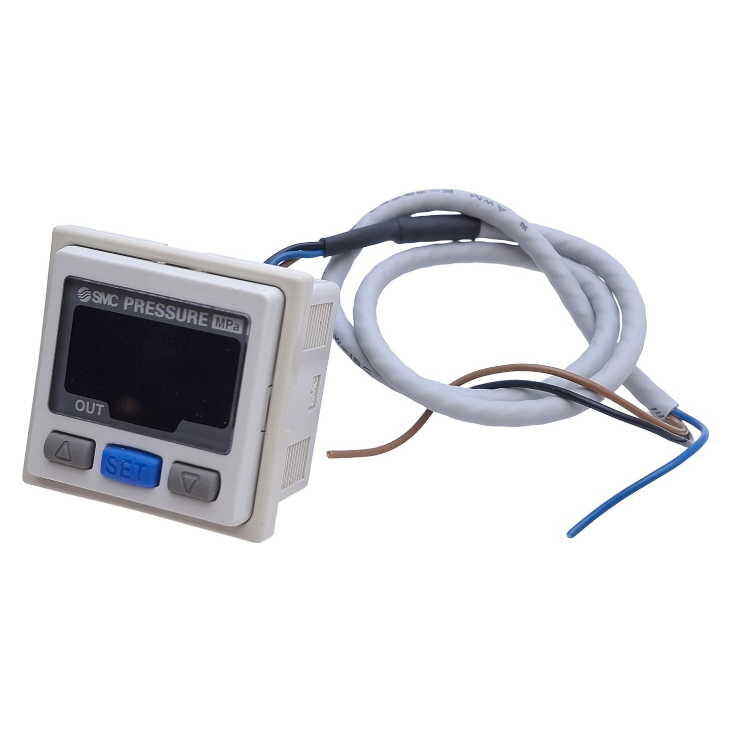 Used SMC ISE30-T1-25 Digital Vacuum Pressure Switch, -0.1~1MPa, 1/8in NPT, 12-24VDC