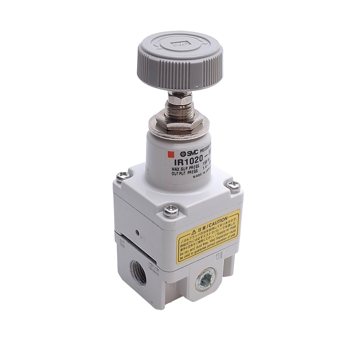 Used SMC IR1020-N01B Precision Regulator, 1.4 ~120psi Set Pressure, 1/8" NPT, 150psi