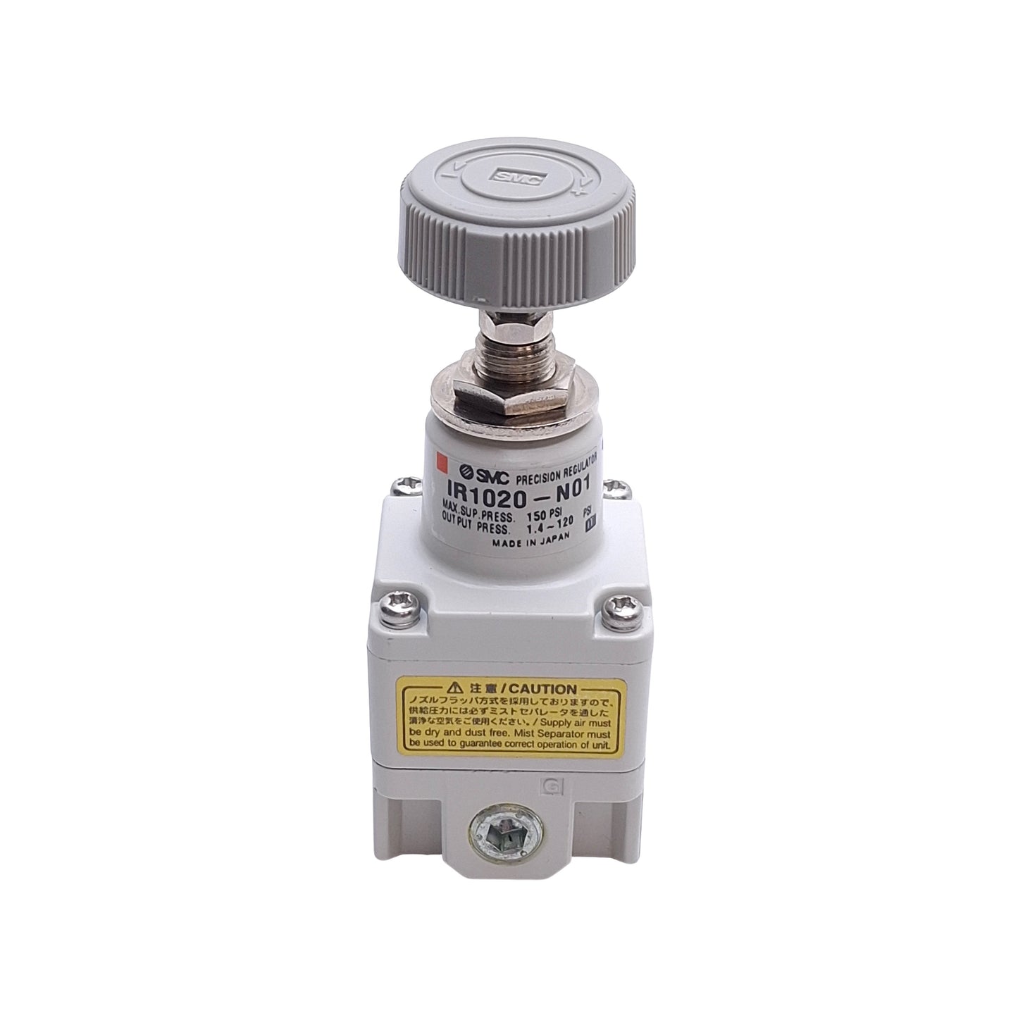 Used SMC IR1020-N01B Precision Regulator, 1.4 ~120psi Set Pressure, 1/8" NPT, 150psi