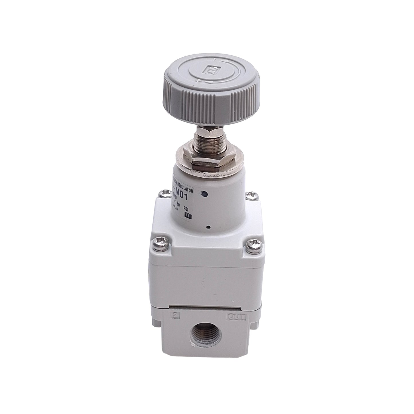 Used SMC IR1020-N01B Precision Regulator, 1.4 ~120psi Set Pressure, 1/8" NPT, 150psi