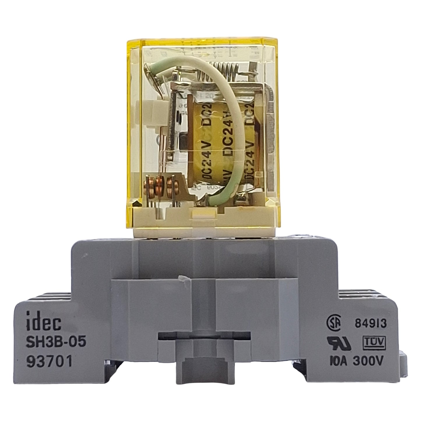 Used Lot of 3 Idec RH3B-U DC24V Ice Cube Relays 10A, 24VDC Coil w/ SH3B-05C Socket