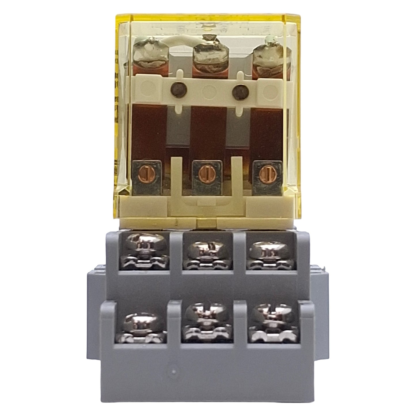 Used Lot of 3 Idec RH3B-U DC24V Ice Cube Relays 10A, 24VDC Coil w/ SH3B-05C Socket
