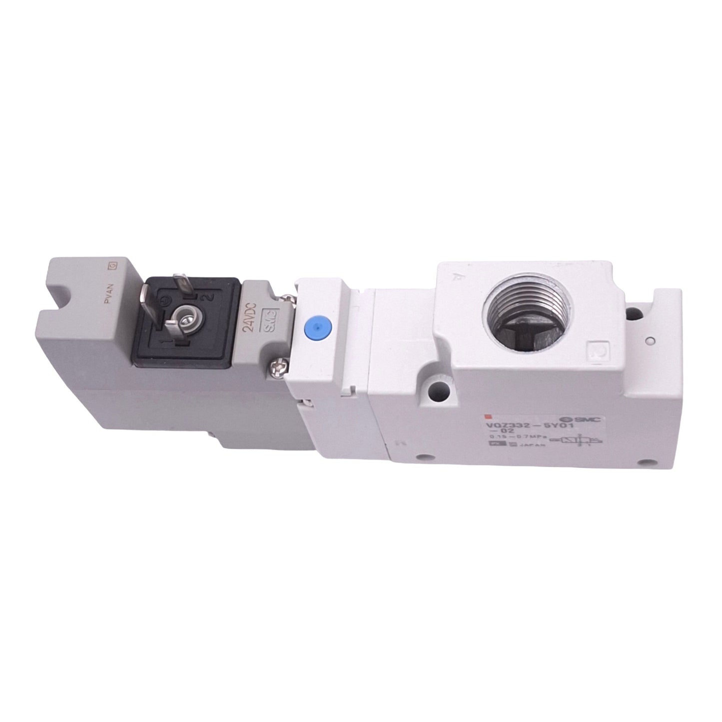 New SMC VQZ332-5YO1-02 Solenoid Valve, 3-Port 2-Position NC, 0.7MPa, 24VDC Coil