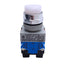 Used Idec ALW29911D-W-24V Pushbutton Switch, White, Extended, Illuminated, 1NO+1NC