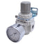 Used SMC 10-AR25-N02BG-Z-B Pneumatic Regulator 0.05-0.85MPa Set, 1.0MPa Max, 1/4" NPT