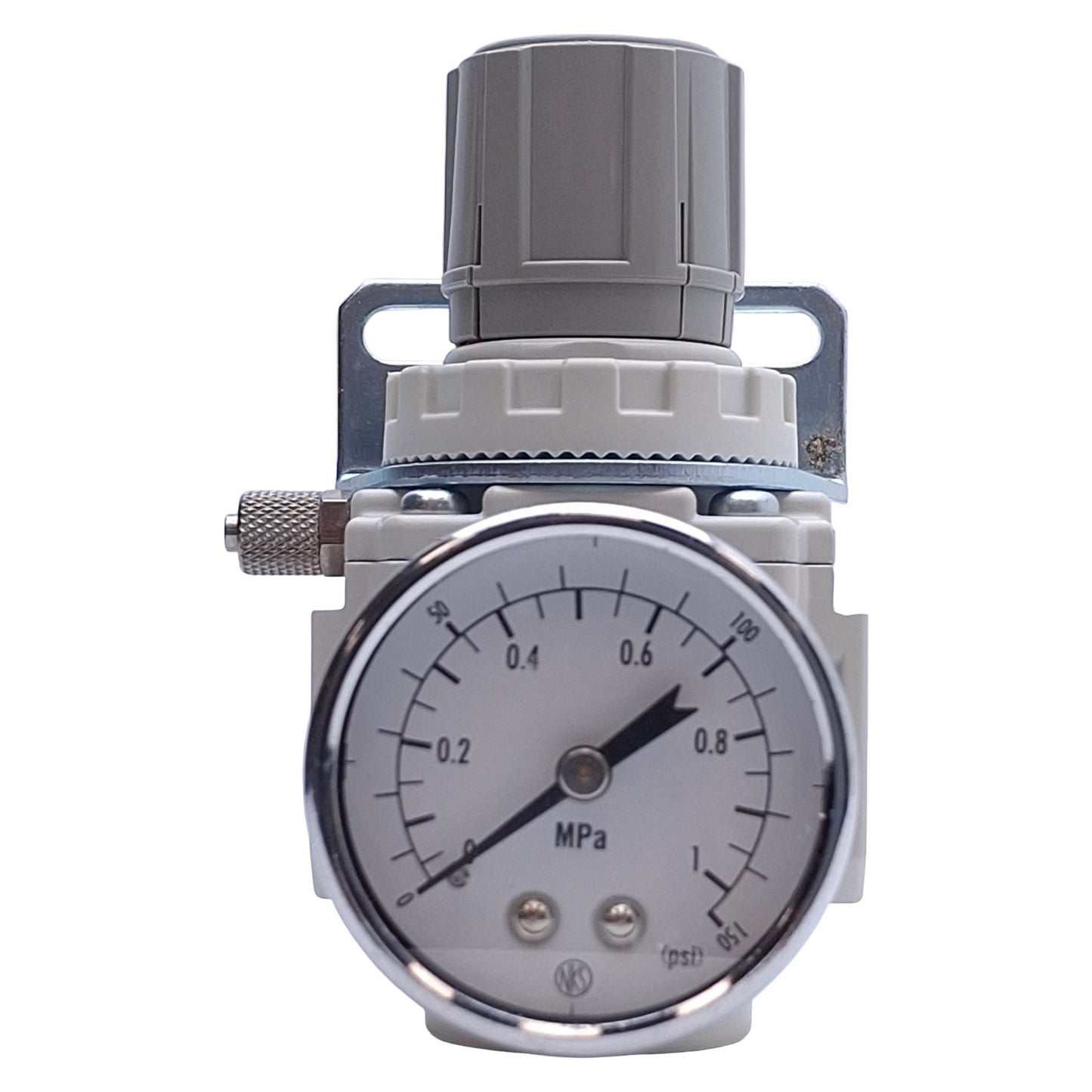 Used SMC 10-AR25-N02BG-Z-B Pneumatic Regulator 0.05-0.85MPa Set, 1.0MPa Max, 1/4" NPT