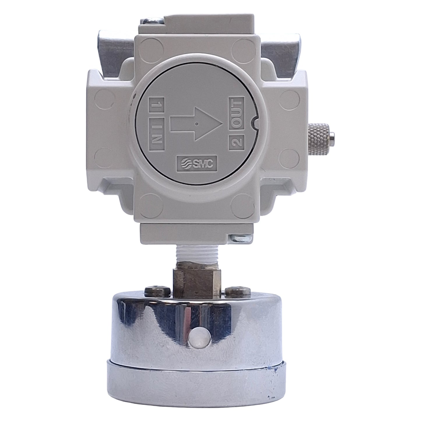 Used SMC 10-AR25-N02BG-Z-B Pneumatic Regulator 0.05-0.85MPa Set, 1.0MPa Max, 1/4" NPT