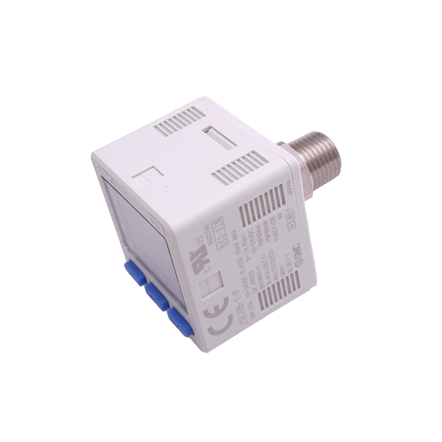 New SMC ZSE20B-T-P-N01-W Vacuum Switch, 0~-14.65psi, PNP Out, 12-24VDC, 1/8in NPT