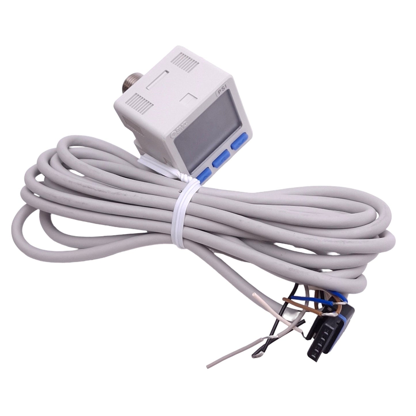 New SMC ZSE20B-T-P-N01-W Vacuum Switch, 0~-14.65psi, PNP Out, 12-24VDC, 1/8in NPT