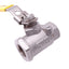 Used Apollo 76-103-27 Stainless Steel Manual Ball Valve, 1/2in NPT, 2000psi CWP