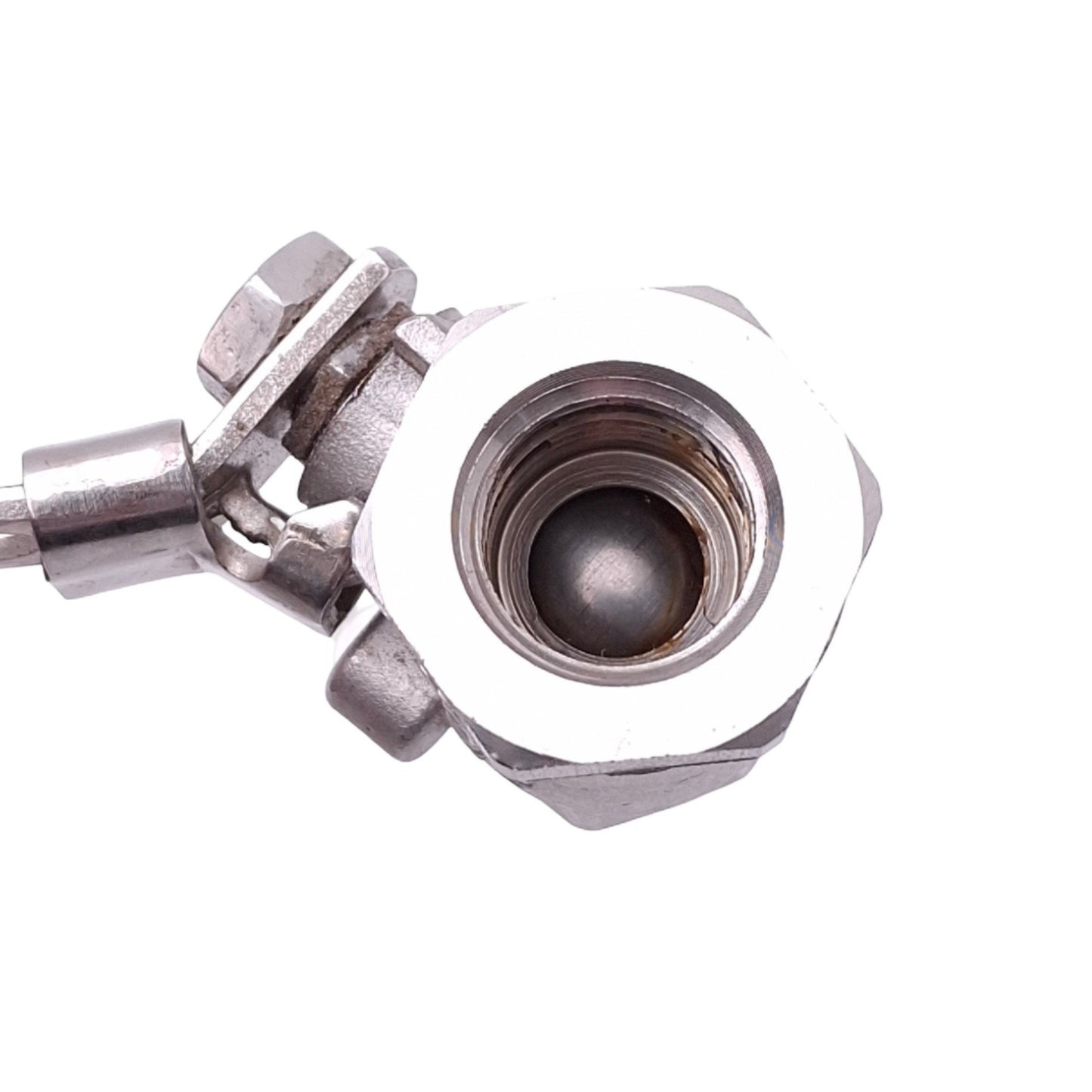 Used Apollo 76-103-27 Stainless Steel Manual Ball Valve, 1/2in NPT, 2000psi CWP