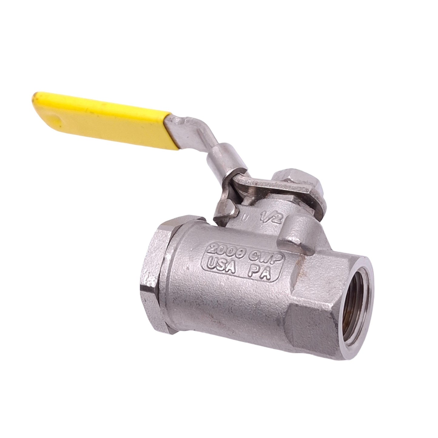 Used Apollo 76-103-27 Stainless Steel Manual Ball Valve, 1/2in NPT, 2000psi CWP