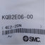 Used Lot of 5 SMC KQB2E06-00 Bulkhead Union Fitting ø6mm Tube, M14x1 Thread, 35.4mm