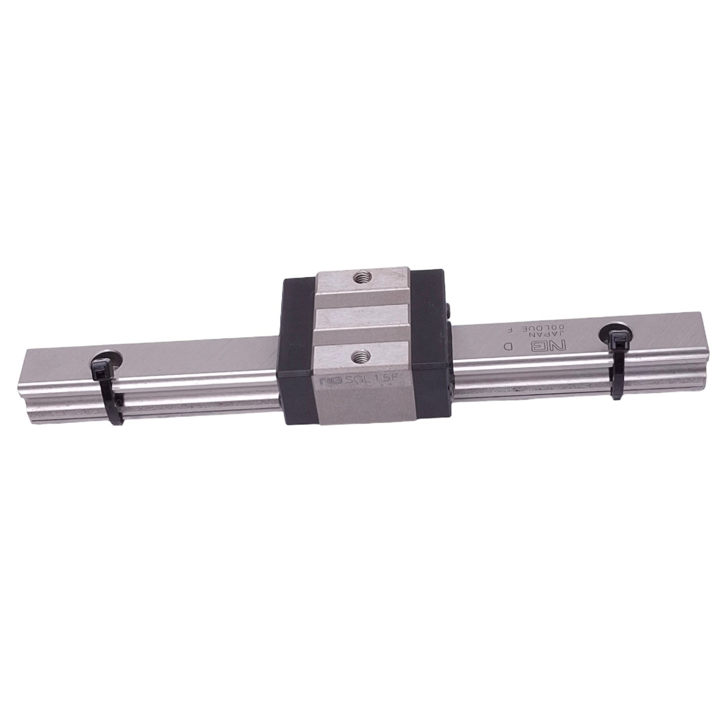 Used Nippon Bearing SGL15F Linear Bearing Slide Guide w/ 15x160mm Rail, 9.45kN Max