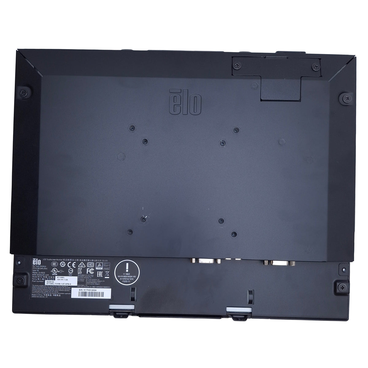 Used Elo ET1590L-7CWB-1-ST-NPB-G AccuTouch Monitor 1024x768, HDMI/VGA/Display, 15"