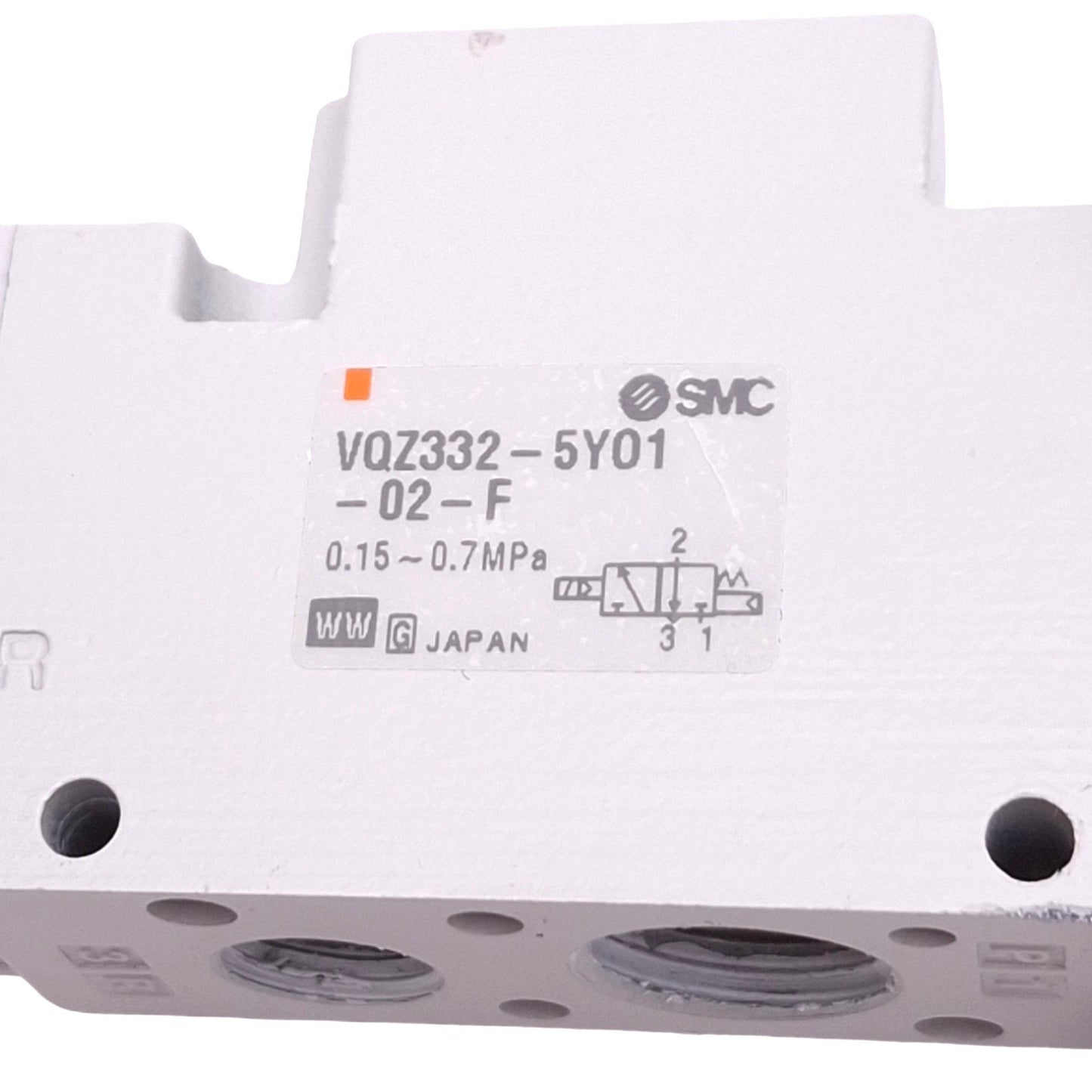Used SMC VQZ332-5YO1-02-F Solenoid Valve, 3-Port 2-Position NC, 0.7MPa, 24VDC Coil