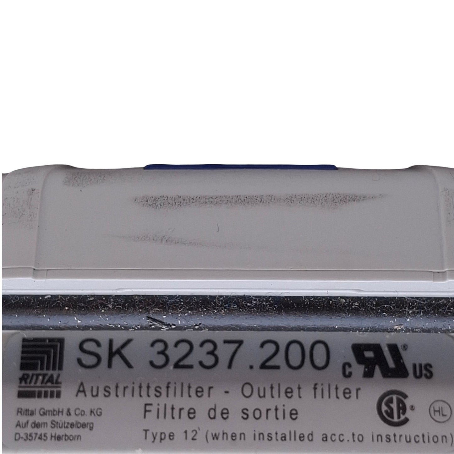 Used Rittal SK 3237.200 Standard Enclosure Outlet Filter Vent Cover 116.5mm x 116.5mm