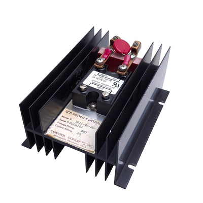 Used Control Concepts 0321-48-20 SCR Heat Sink For Power Controller, 480VAC 20A