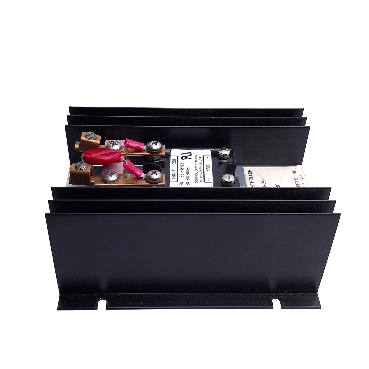 Used Control Concepts 0321-48-20 SCR Heat Sink For Power Controller, 480VAC 20A