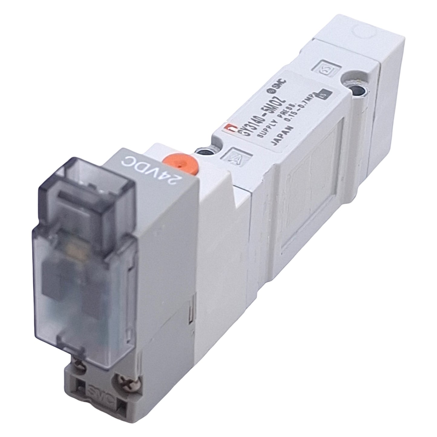 Used SMC SY3140-5MOZ Solenoid Valve 2-Position 5-Port, 0.7MPa Max, 24VDC Coil