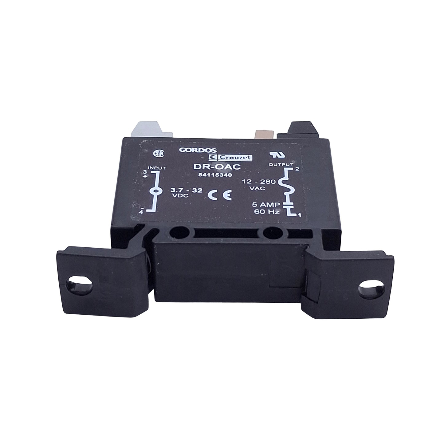 Used Gordos Crouzet DR-OAC Solid State Relay, 3.7-32 VDC Input, 12-280 VAC Output
