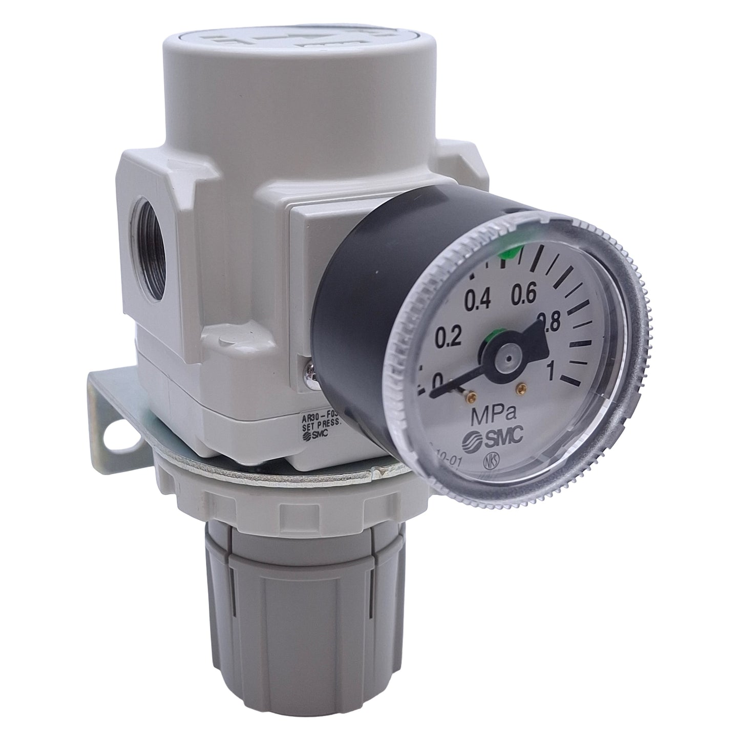 Used SMC AR30-F03BG-B Pneumatic Regulator 0.05-0.85MPa Set, 1.0MPa Max, 3/8G Port