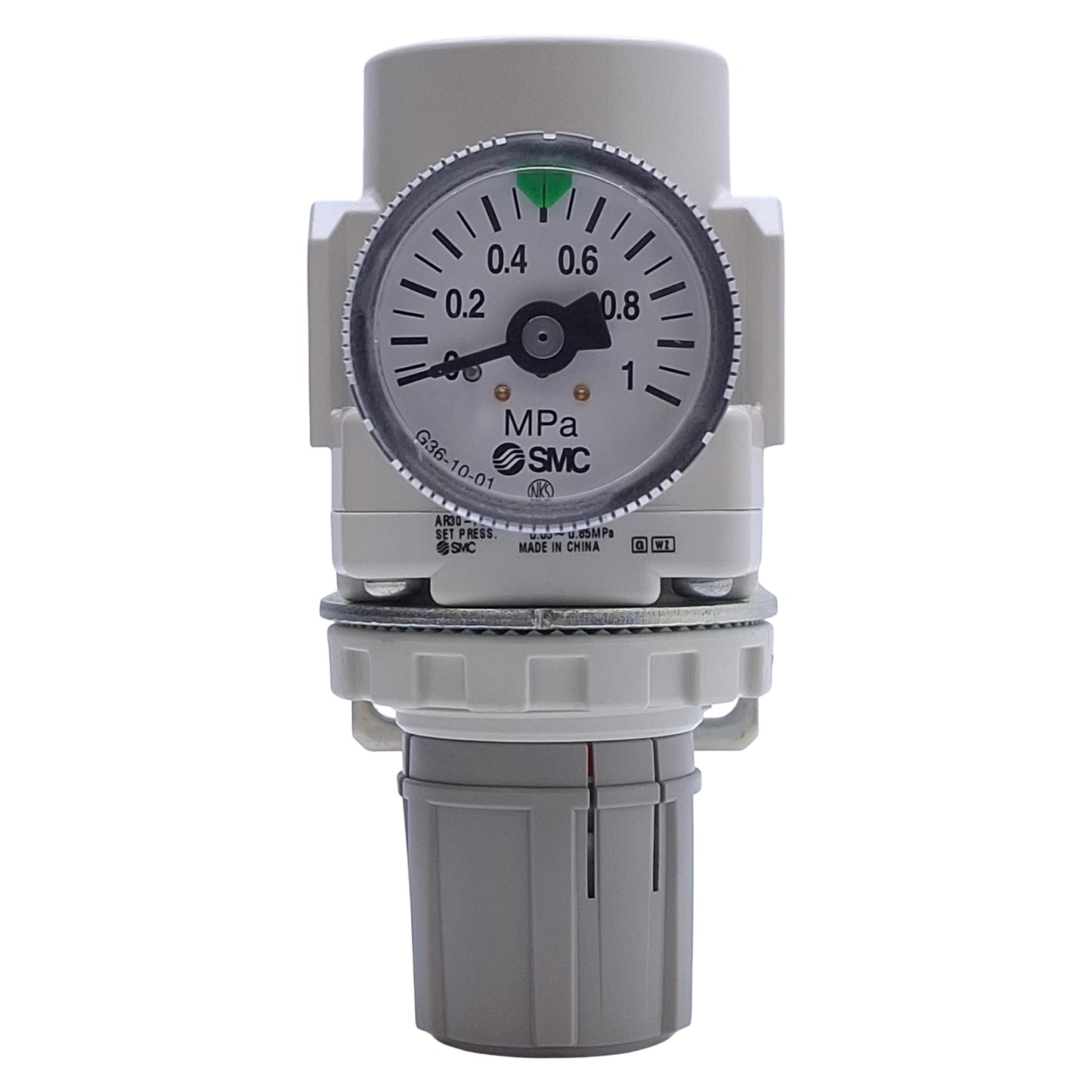 Used SMC AR30-F03BG-B Pneumatic Regulator 0.05-0.85MPa Set, 1.0MPa Max, 3/8G Port