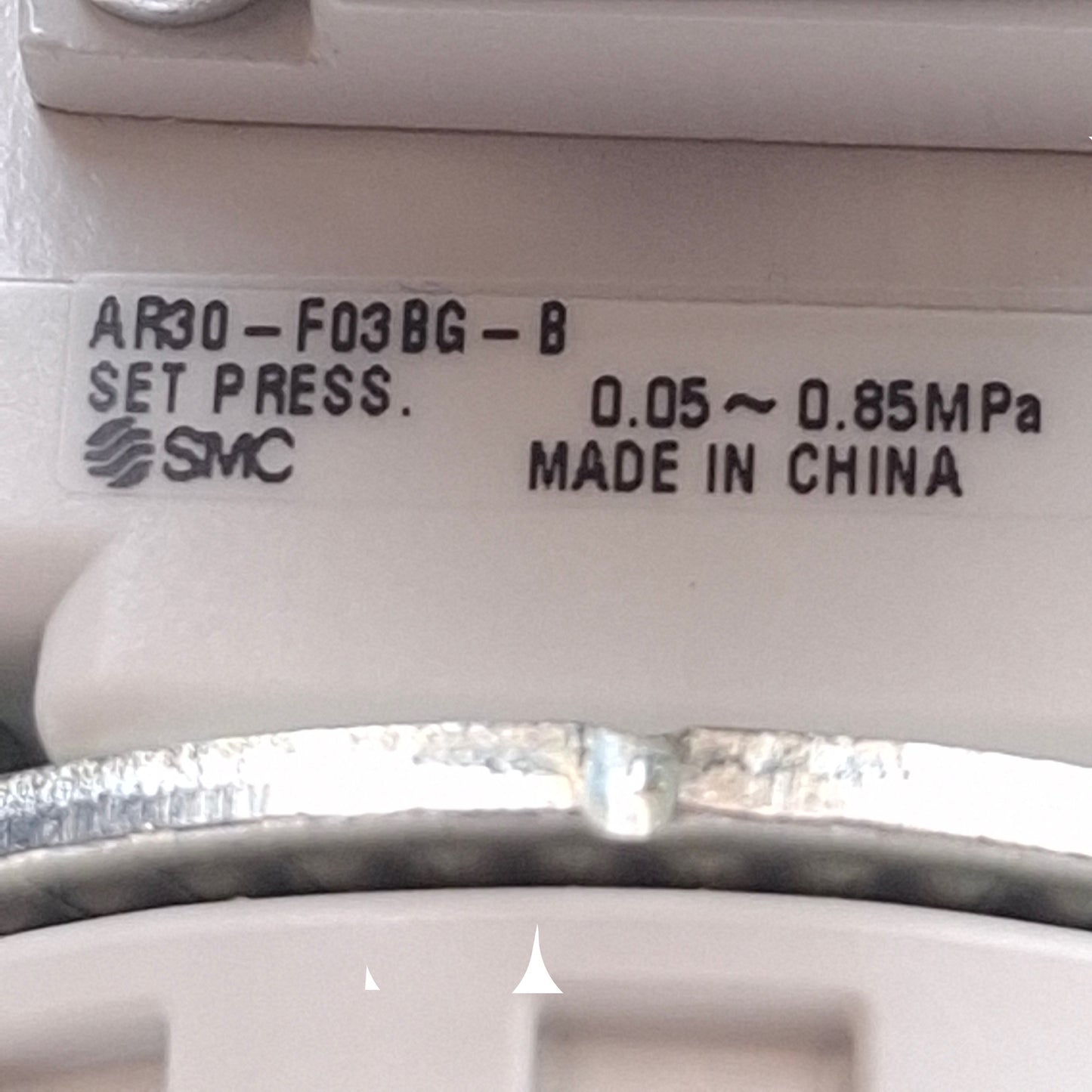 Used SMC AR30-F03BG-B Pneumatic Regulator 0.05-0.85MPa Set, 1.0MPa Max, 3/8G Port