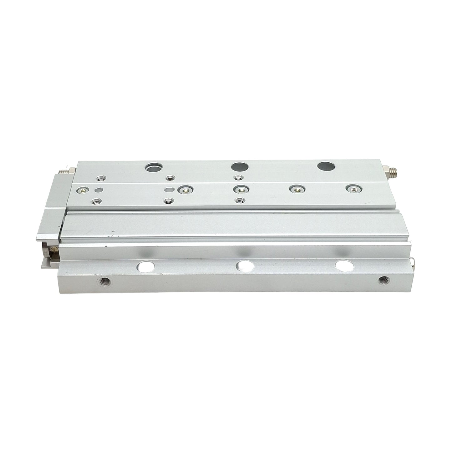 Used SMC MXF16-75 Precision Guided Cylinder, ø16mm Bore, 75mm Stroke, 0.15-0.7MPa, M5