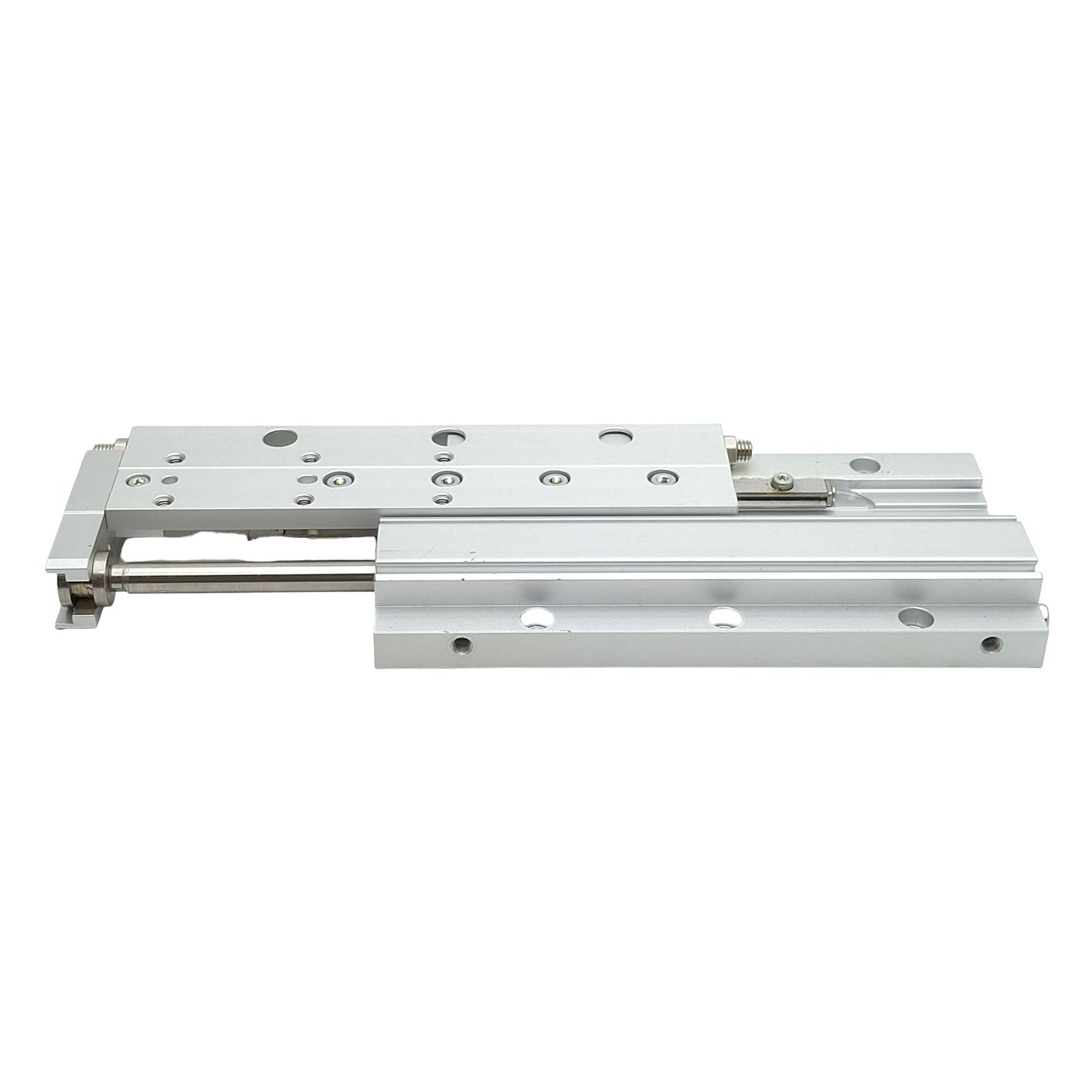 Used SMC MXF16-75 Precision Guided Cylinder, ø16mm Bore, 75mm Stroke, 0.15-0.7MPa, M5
