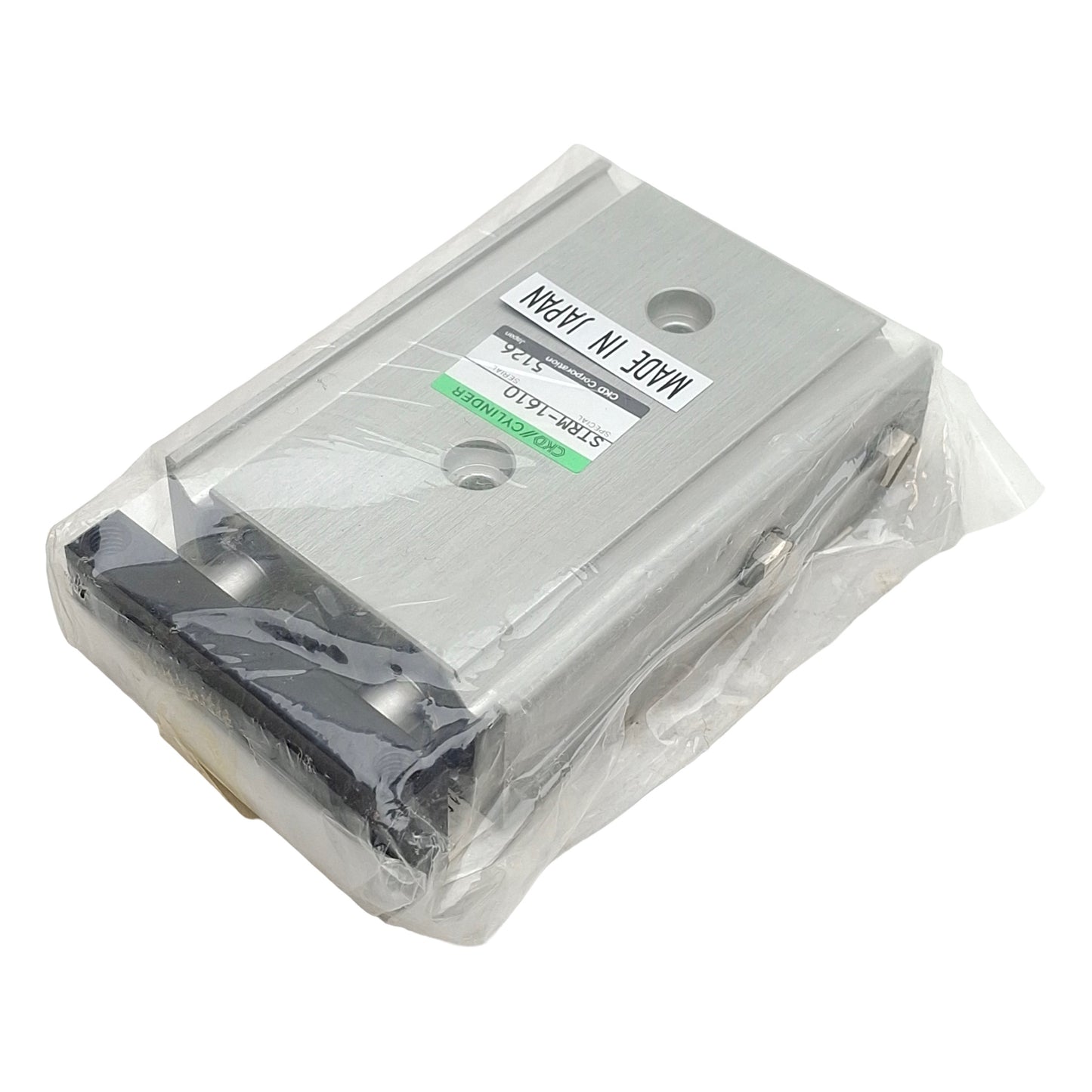 New CKD STRM-1610 Pneumatic Twin Rod Guided Cylinder ø16mm Bore, 10mm Stroke, M5x0.8