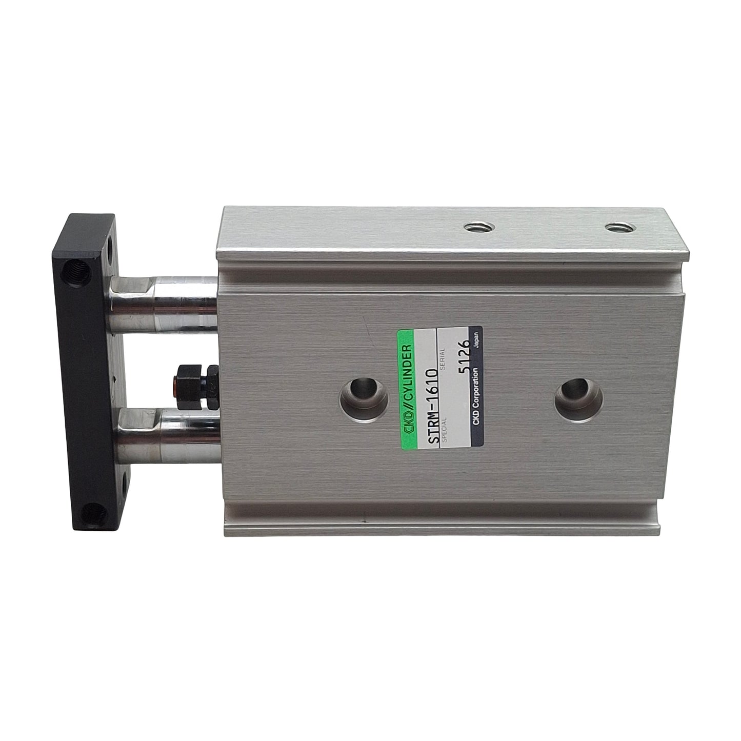 New CKD STRM-1610 Pneumatic Twin Rod Guided Cylinder ø16mm Bore, 10mm Stroke, M5x0.8