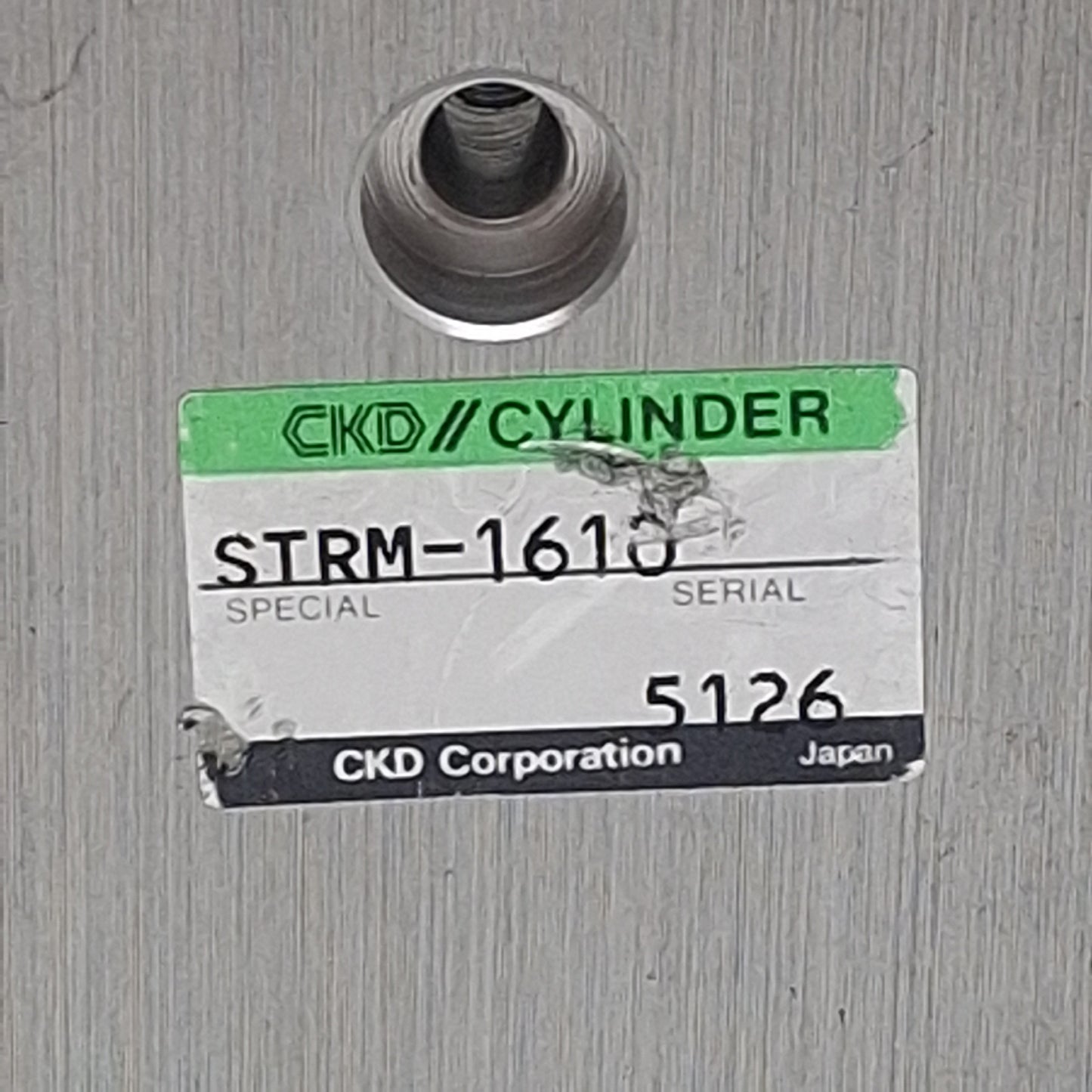 Used CKD STRM-1610 Pneumatic Twin Rod Guided Cylinder, ø16mm Bore 10mm Stroke, M5x0.8
