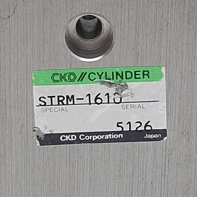 Used CKD STRM-1610 Pneumatic Twin Rod Guided Cylinder, ø16mm Bore 10mm Stroke, M5x0.8