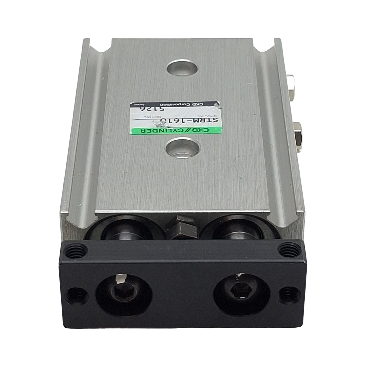 Used CKD STRM-1610 Pneumatic Twin Rod Guided Cylinder, ø16mm Bore 10mm Stroke, M5x0.8